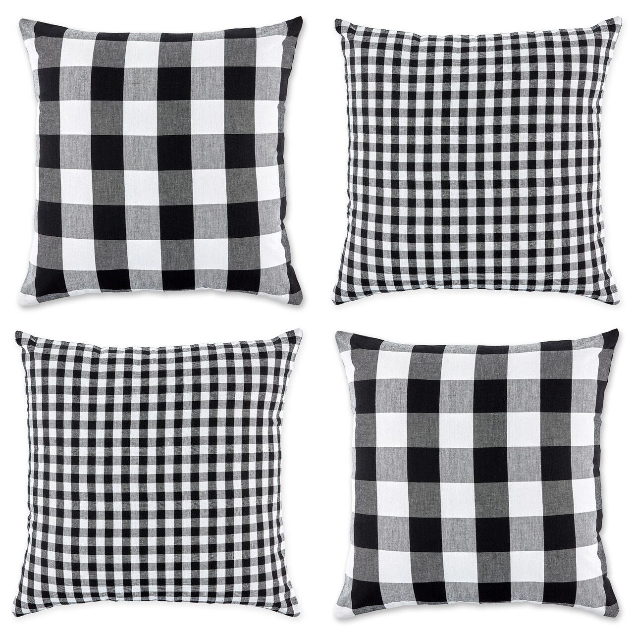 Black and white gingham throw pillows best sale